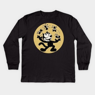 Felix the cat Kids Long Sleeve T-Shirt